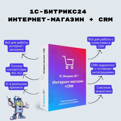 Программа для ЭВМ "1С-Битрикс24". Лицензия Интернет-магазин + CRM (12 мес.) - купить в Старой Буре